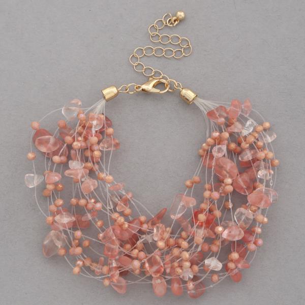Beaded Wire Layered Bracelet