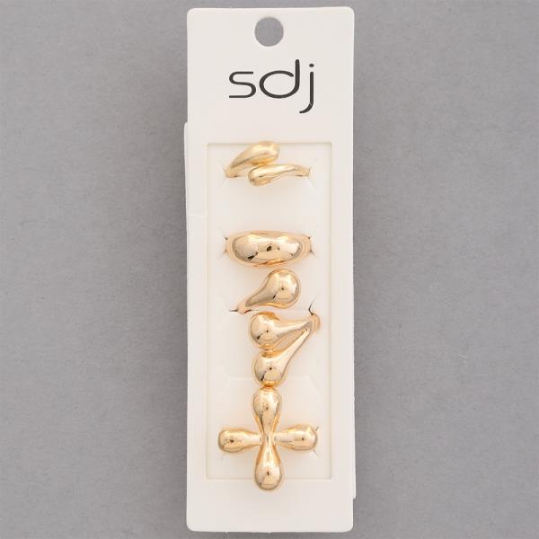 SDJ Metal Assorted Ring Set
