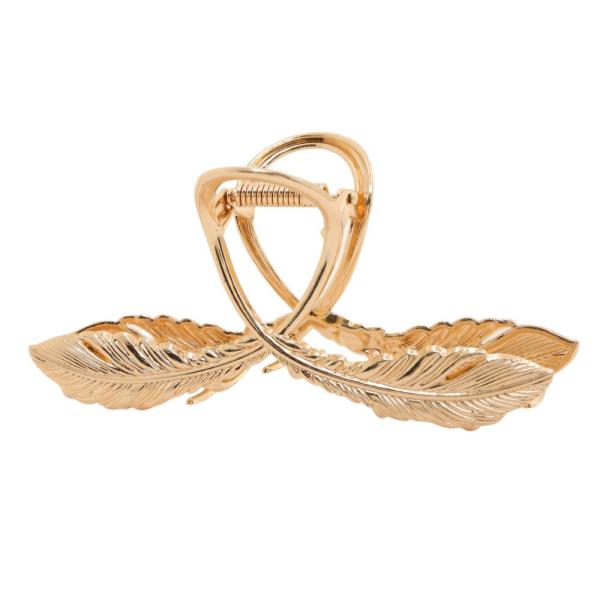 SDJ Leaf Loop Metal Claw Hair Clip