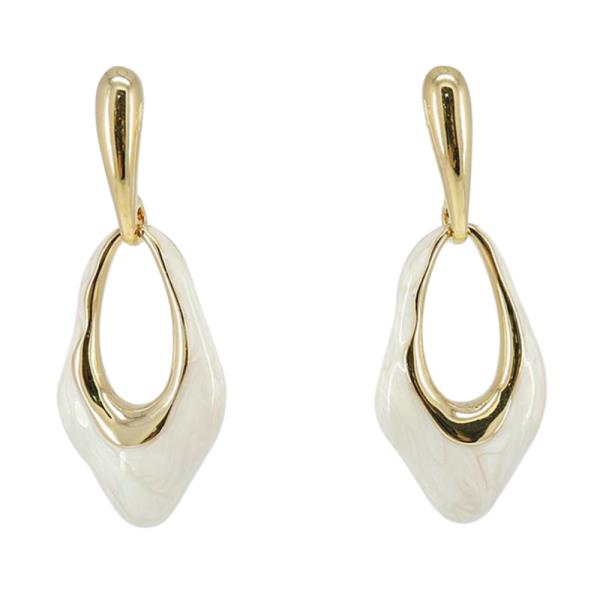 Color Oval Dangle Earring