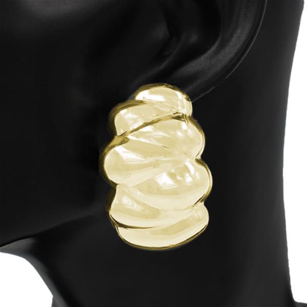 Organic Shape Metal Earring