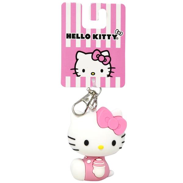 HELLO KITTY 3D Molded Rubber Charm with Clip