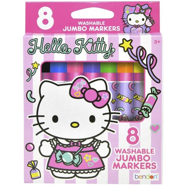 HELLO KITTY Jumbo Markers 8 Count