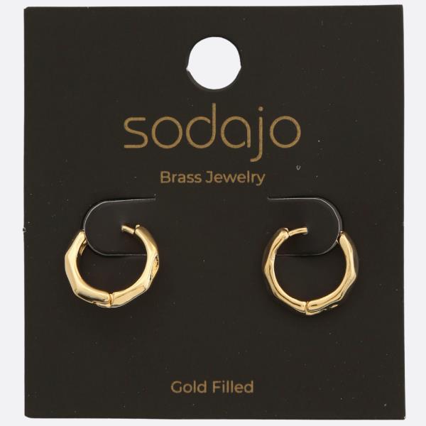 SODAJO Gold Filled Hoop Earring