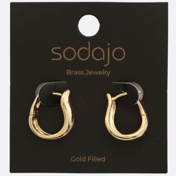 SODAJO U Shape Gold Filled Earring