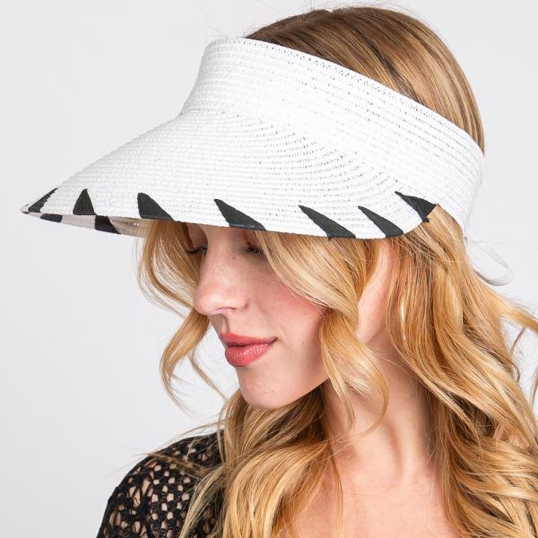 HANDMADE EDGE DETAILED SUN VISOR