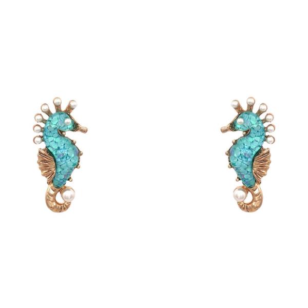Seahorse Stud Earring