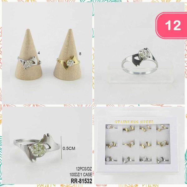 Stainless Steel Cutout Ring (12 Units)