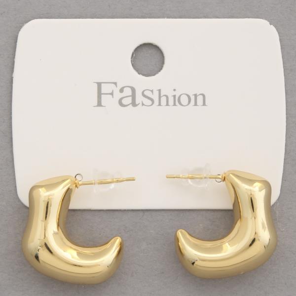 Organic Shape Metal Earring