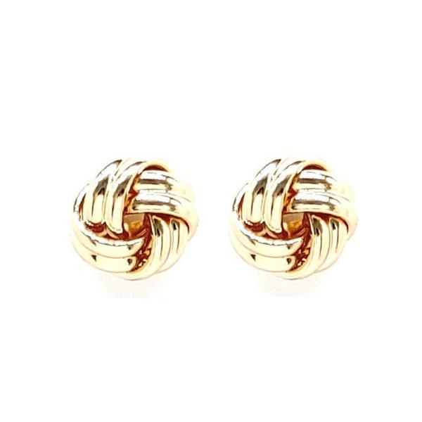 Metal Knot Stud Earrings