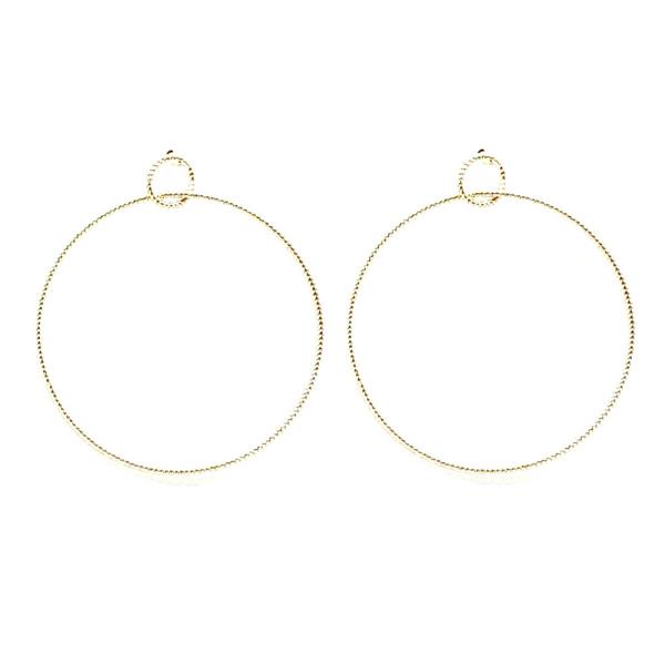 Double Round Casting Earring