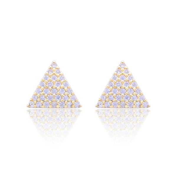 Triangle CZ Earring