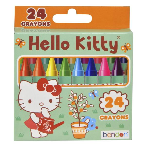 HELLO KITTY Crayons 24 Count