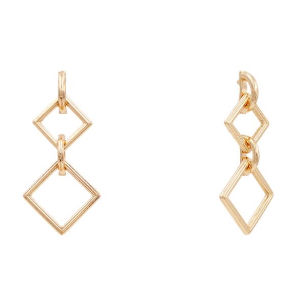 Geo Shape Link Metal Earring