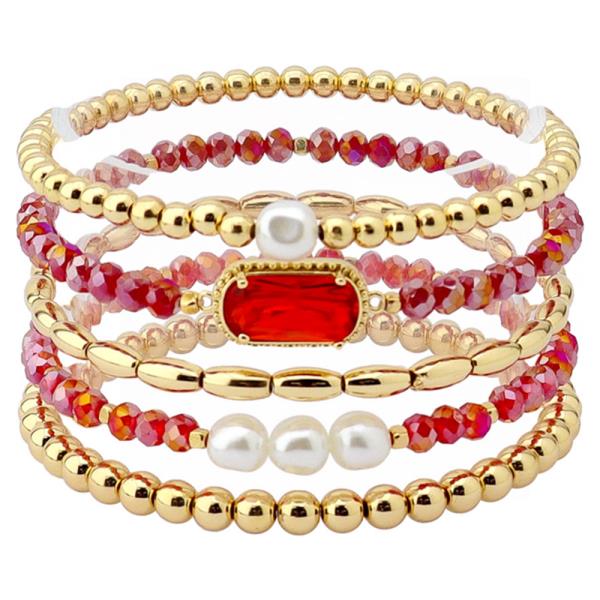 Multi Beaded Bracelet Set