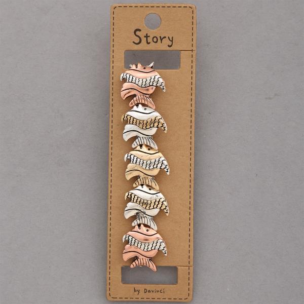 Fish Sea Life Stretch Metal Bracelet