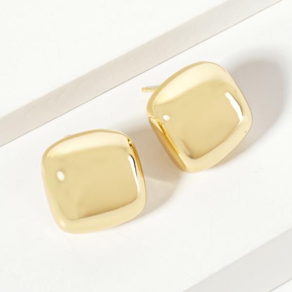 Square Shape Metal Earring
