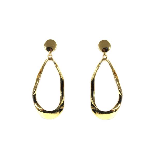 Teardrop Metal Dangle Earring
