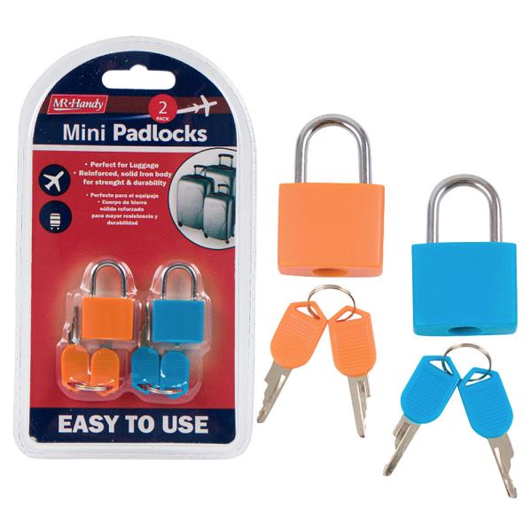 Mr Handy Travel Padlocks 2PC