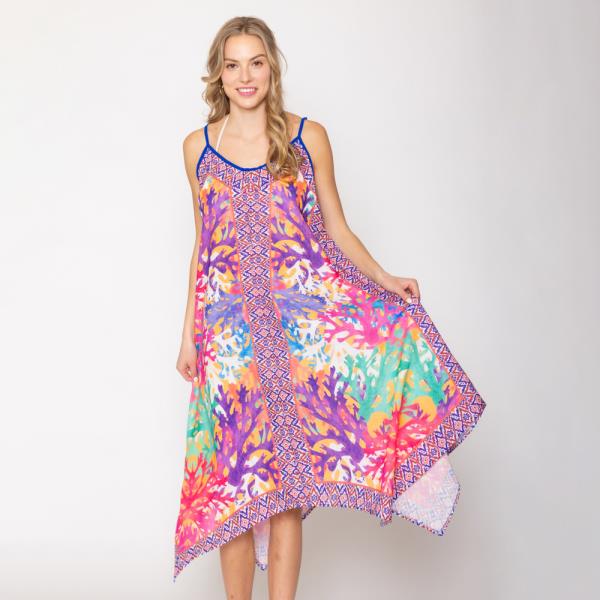 MULTI PATTERN PRINT DRESS