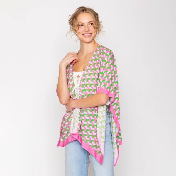 Pattern Print Ruana