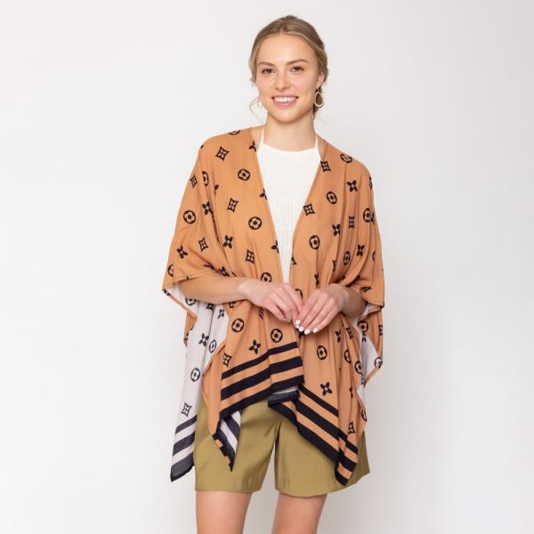 Pattern Print Ruana