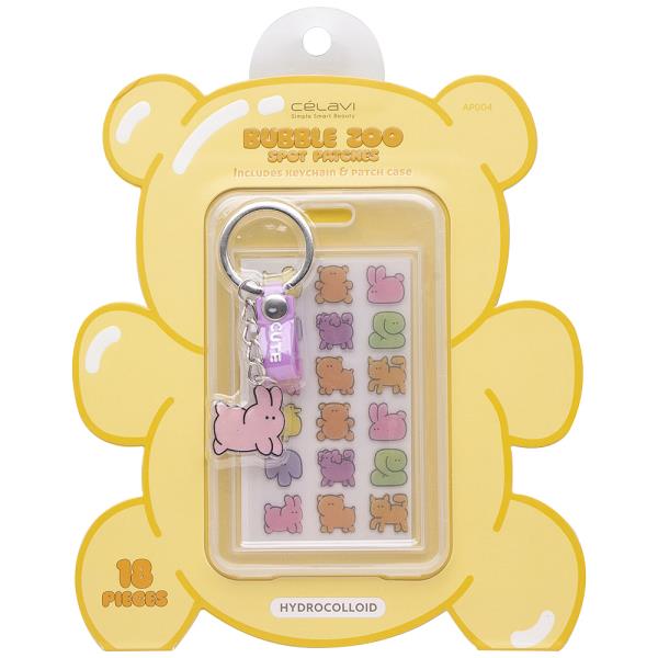 CELAVI Bubble Zoo Spot Patches Keychain Patch Case