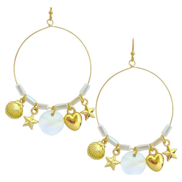 Sealife Multi Charm Dangle Earring
