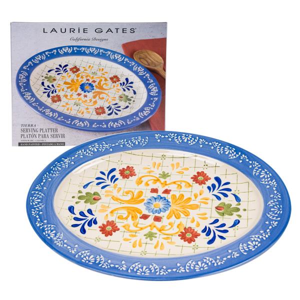 Tierra Oval Serving Platter Large 13 8"