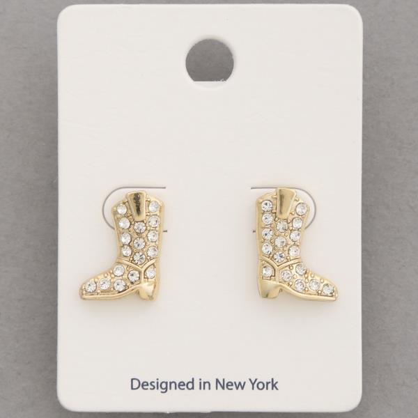 Western Boot Earring