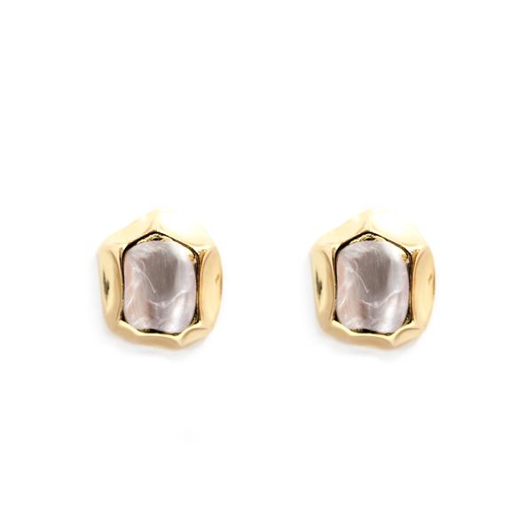 Organic Shape Metal Earring