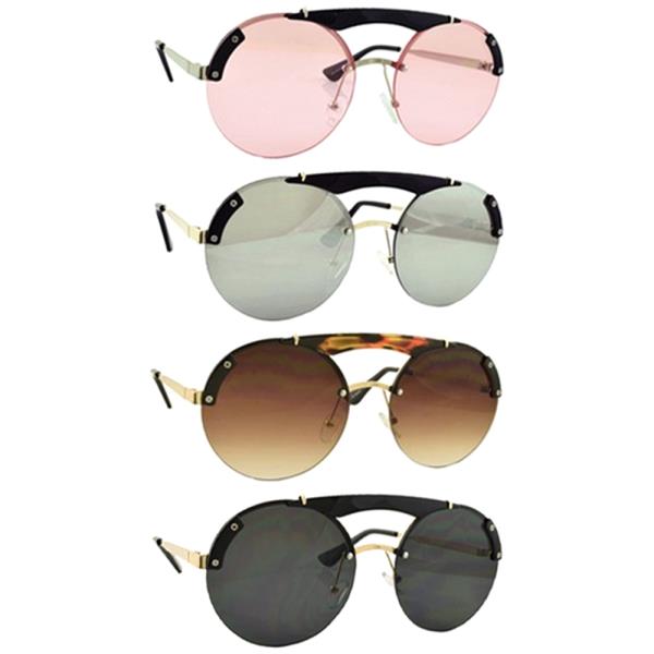 Round Bar Design Sunglasses 1DZ