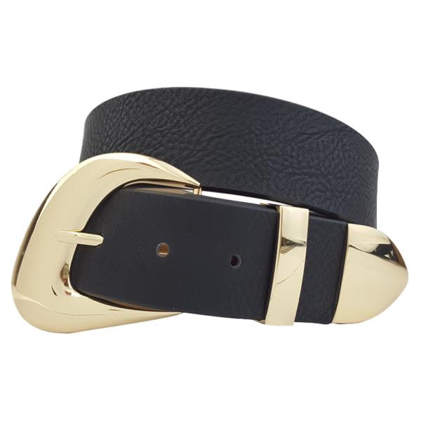 GOLD-TONE BUCKLE LOOP AND TIP BELT