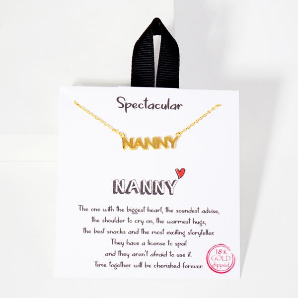 18K GOLD RHODIUM NANNY SPECTACULAR NECKLACE