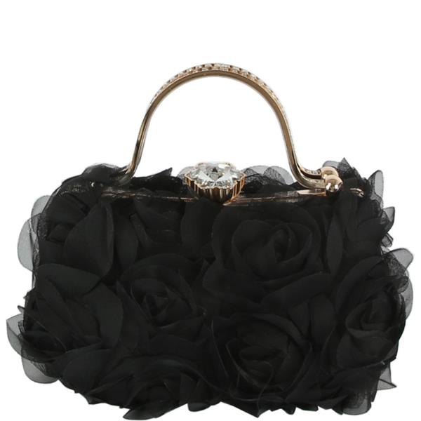 Online Only Floral Crystal Handle Crossbody Bag