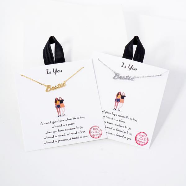 18K GOLD RHODIUM IS YOU NECKLACE