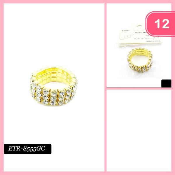 Rhinestone Toe Ring (12 Units)
