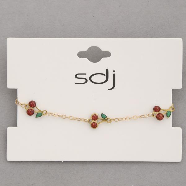 SDJ Cherry Link Bracelet