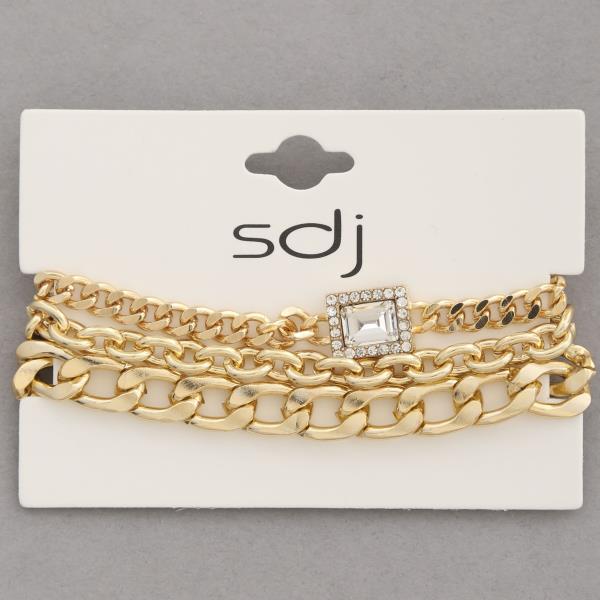 SDJ Chunky Link Bracelet Set