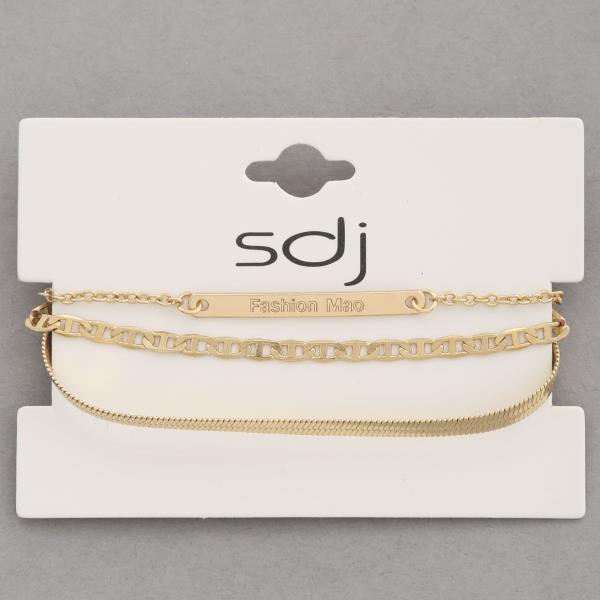 SDJ Metal Bracelet Set