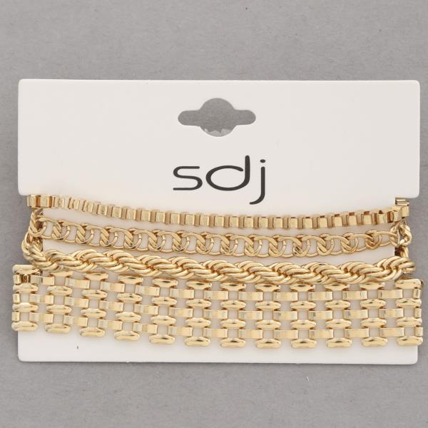 SDJ Metal Bracelet Set