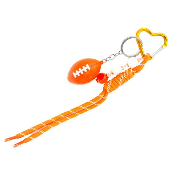 Football Charm Rope Heart Bag Charm