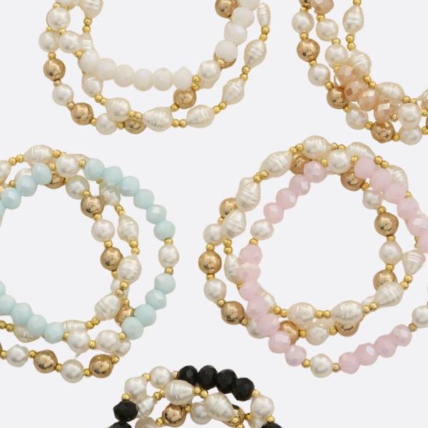 Multi Bead Bracelet Set
