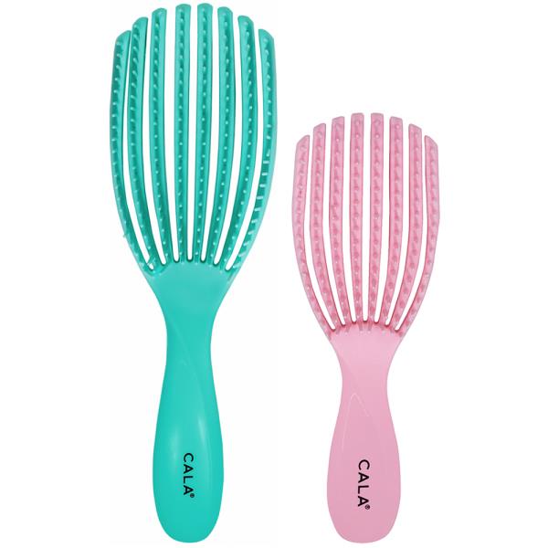 CALA FLEXIBLE VENT 2PC BRUSH MINK PINK