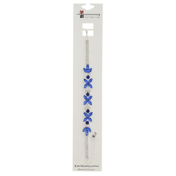 Rhinestone Flower Bracelet