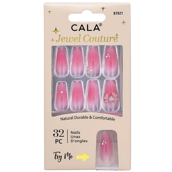 CALA Jewel Couture Cat Eye Pink Press On Nails Set