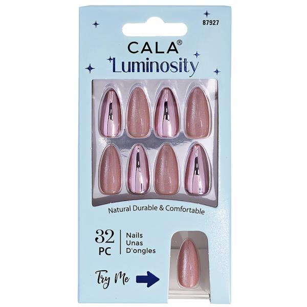 CALA Luminosity Cat Eye Chrome Pink Press On Nails