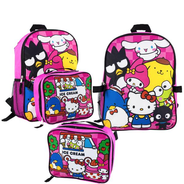 HELLO KITTY Ice Cream Backpack Detachable Lunch Kit