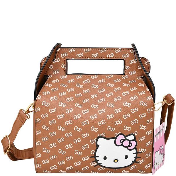 HELLO KITTY PU Box Shaped Fashion Hand Bag