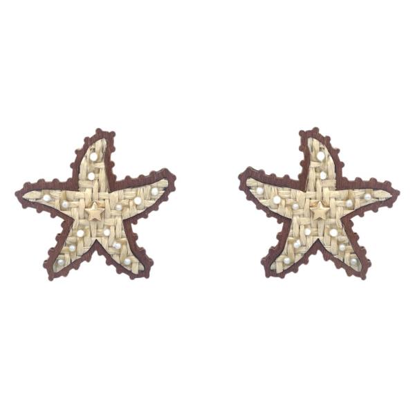 Rattan Seastar Earring